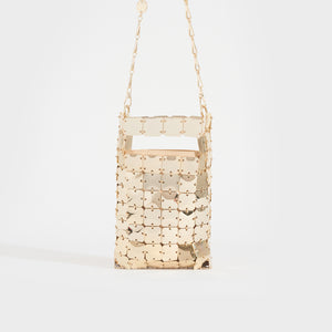 RABANNE 1969 Chainmail Shoulder Bag in Gold