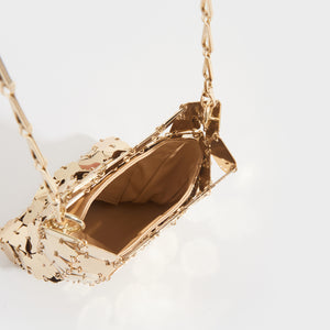 PACO RABANNE 1969 Chainmail Shoulder Bag in Gold