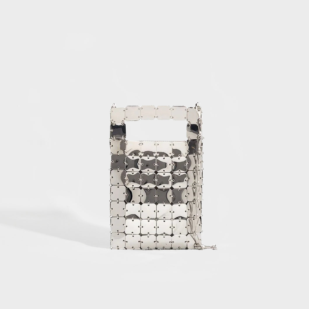 RABANNE 1969 Chainmail Shoulder Bag in Silver