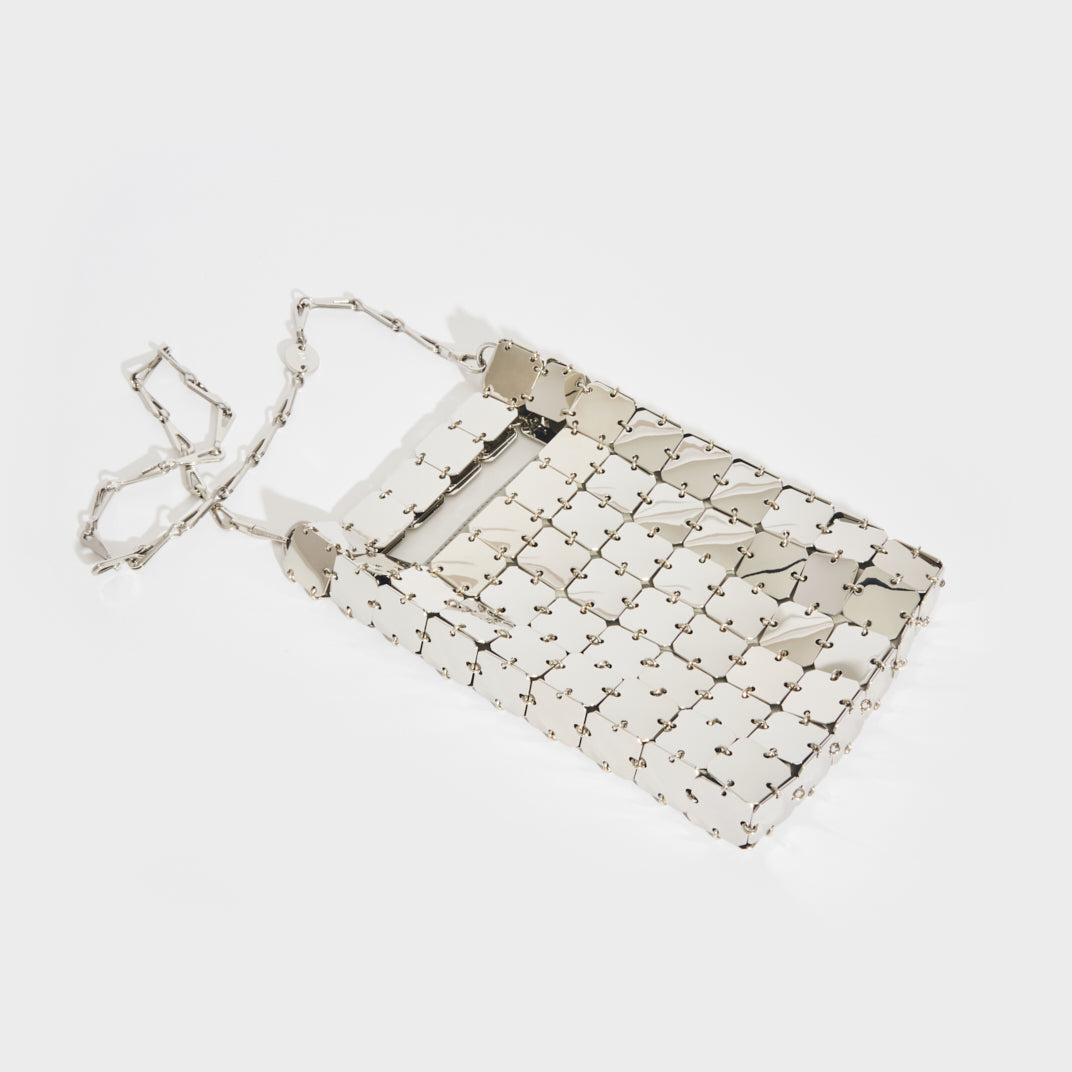 PACO RABANNE 1969 Chainmail Shoulder Bag in Silver