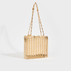 PACO RABANNE Iconic 1969 Chain Shoulder Bag in Gold