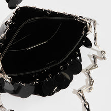 Load image into Gallery viewer, RABANNE Sparkle Shoulder Bag in Black