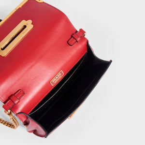 PRADA Cahier Leather Cross Body Bag COCOON
