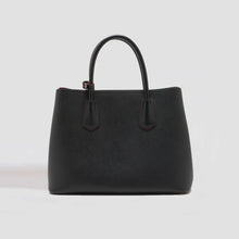 Load image into Gallery viewer, PRADA Double Tote Bag in Black Saffiano Leather