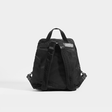 Load image into Gallery viewer, Back view of PRADA Vintage Small Backpack in Black Nylon