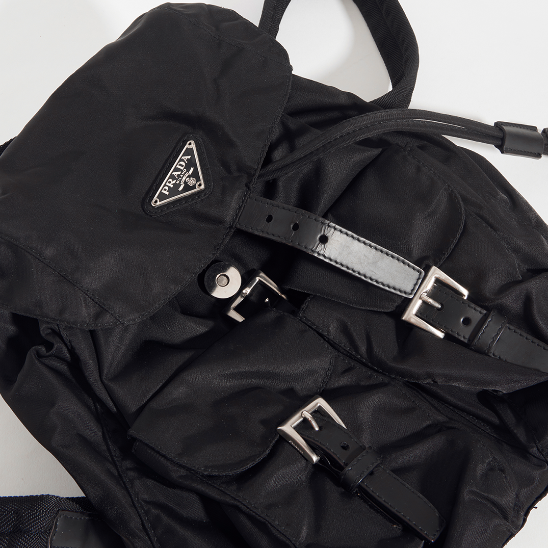 AUTHENTIC PRADA VELA Black Nylon Mini Backpack £277.06 - PicClick UK