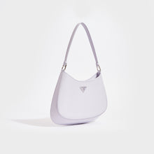 Load image into Gallery viewer, Side view of the PRADA Cleo Brushed Leather Shoulder Bag in Glicine