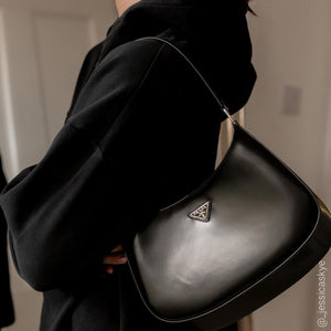 PRADA Cleo Shoulder Bag in Black