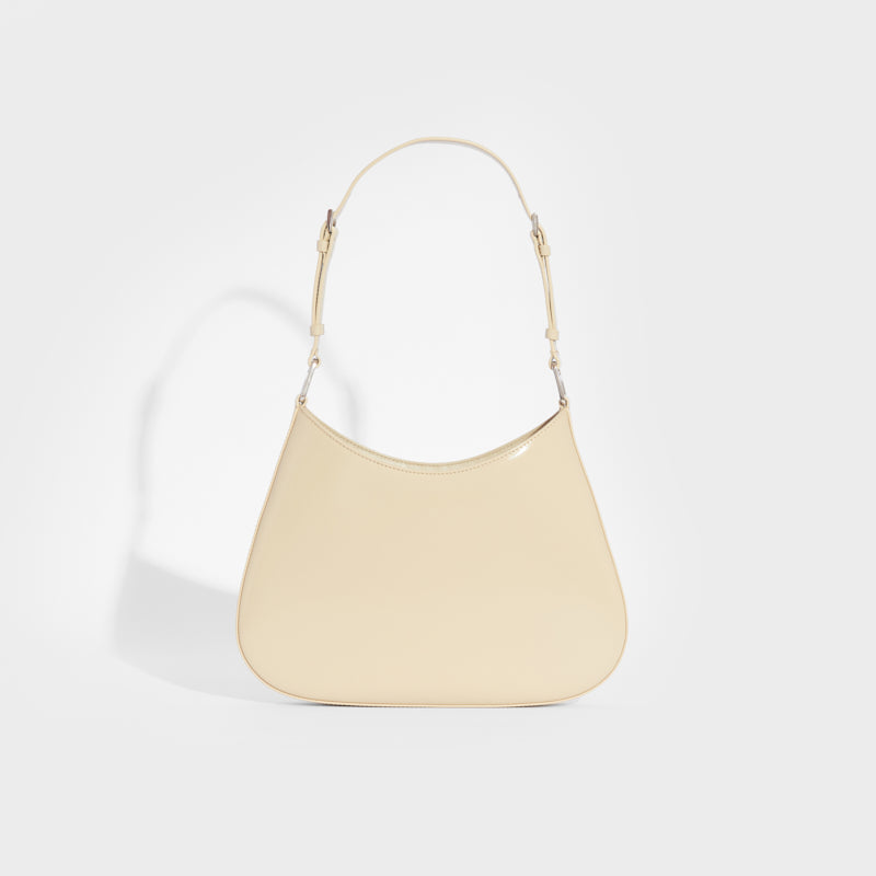 PRADA Cleo Beige Leather Shoulder Bag