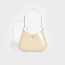 Load image into Gallery viewer, PRADA Cleo Brushed Leather Shoulder Bag in Desert Beige with extendable strao