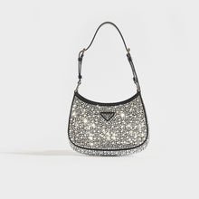 Load image into Gallery viewer, PRADA Cleo Satin Shoulder Bag with Crystals