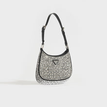 Load image into Gallery viewer, PRADA Cleo Satin Shoulder Bag with Crystals