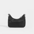 Back view of PRADA Hobo Re-edition 2005 Nylon Crossbody in Black 