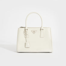 Load image into Gallery viewer, PRADA Galleria Tote in White Saffiano Leather