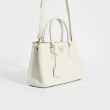 Load image into Gallery viewer, PRADA Galleria Tote in White Saffiano Leather