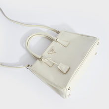 Load image into Gallery viewer, PRADA Galleria Tote in White Saffiano Leather