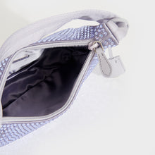 Load image into Gallery viewer, PRADA Hobo Re-Edition 2000 Nylon with Crystals in Glicine