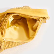 Load image into Gallery viewer, PRADA Hobo Re-Edition 2000 Nylon with Crystals in Yellow