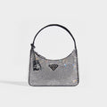 Hobo Re-Edition 2000 Nylon with Crystals in Black