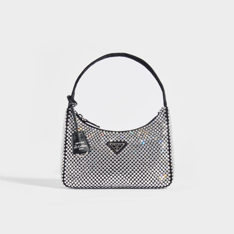 Hobo Re-Edition 2000 Nylon with Crystals in Black