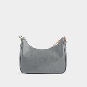 PRADA Hobo Re-edition 2005 Saffiano in Ardesia (Grey)