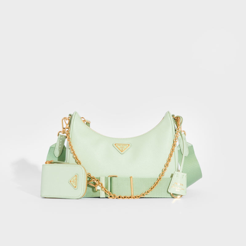 Aqua green prada bag Clearance
