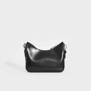 PRADA Hobo Re-edition 2005 Brushed Leather Crossbody in Black