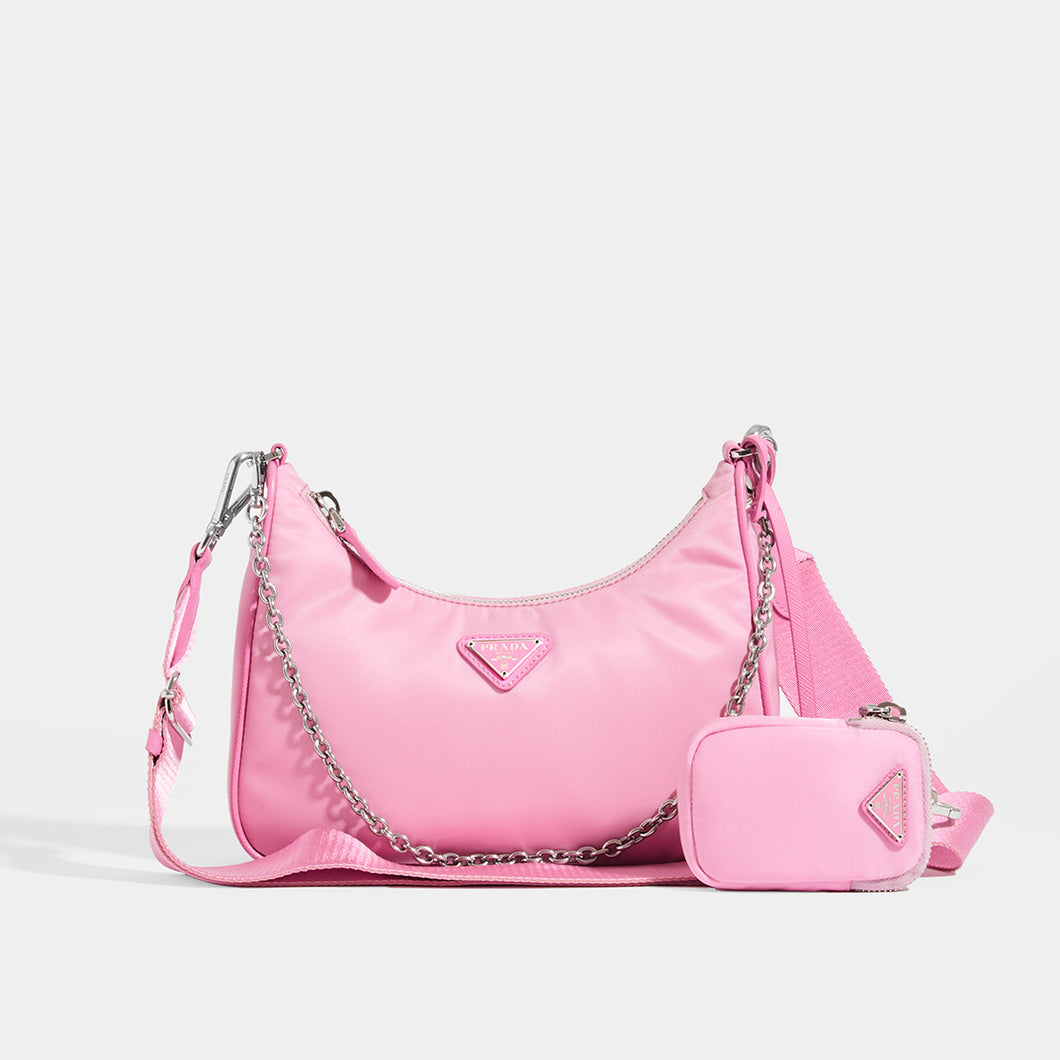 Prada Re-Edition 2005 Nylon Bag Pink Small