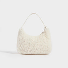 Load image into Gallery viewer, PRADA Re-Edition 2000 Shearling Shoulder Bag in White