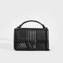 Load image into Gallery viewer, Front view of the PRADA Large Diagramme Shoulder Bag with Black Hardware