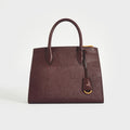 Large Galleria Tote in Bordeaux Saffiano Leather