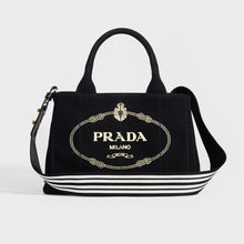 Load image into Gallery viewer, PRADA Logo Printed Canvas Tote Bag