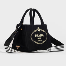 Load image into Gallery viewer, PRADA Logo Printed Canvas Tote Bag