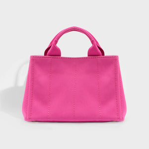 PRADA Logo Printed Tote Bag in Pink