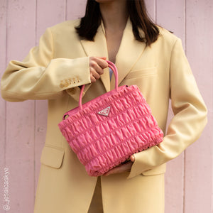 PRADA Nylon Tote in Begonia Pink