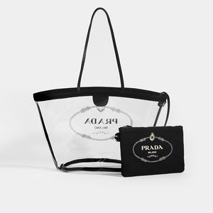 Prada transparent discount bag