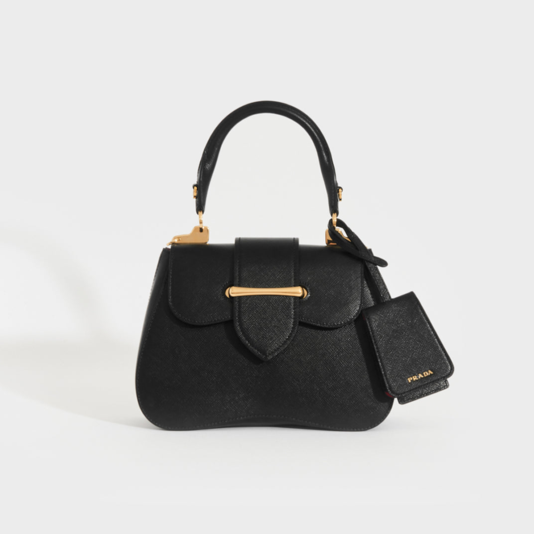 PRADA Sidonie Mini Crossbody Bag in Black | COCOON