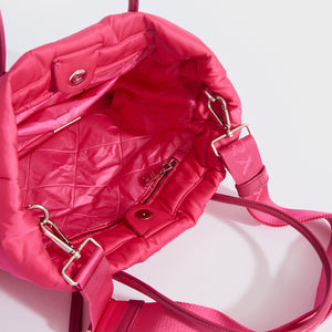 PRADA Tessuto Bomber Nylon Tote in Pink