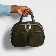 Load image into Gallery viewer, PRADA Triangle Nylon Backpack in Khaki