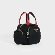 Load image into Gallery viewer, PRADA Triangle Nylon Shoulder Bag in Black