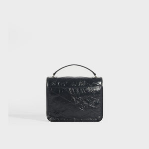 SAINT LAURENT Niki Vintage Leather Chain Wallet Bag in Black