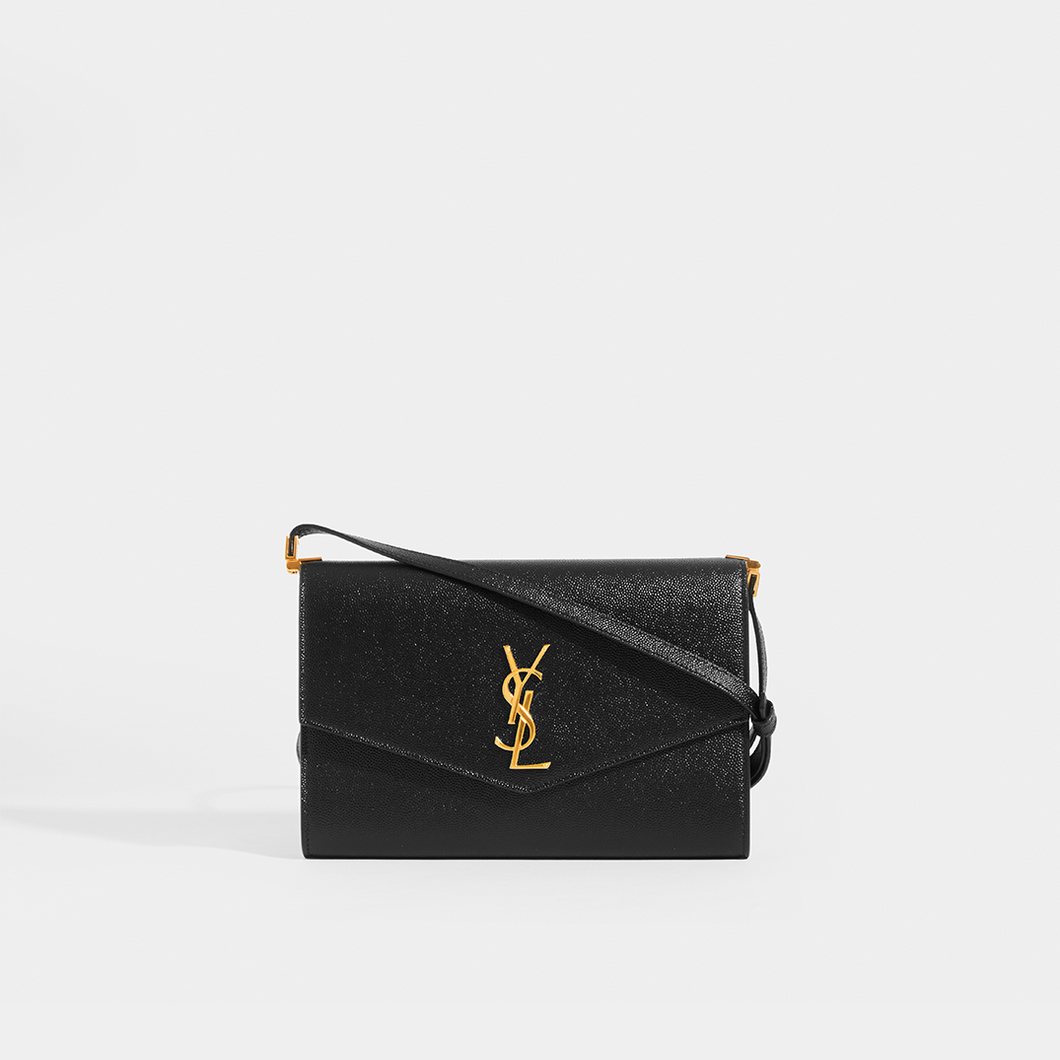 Saint laurent uptown discount leather crossbody bag