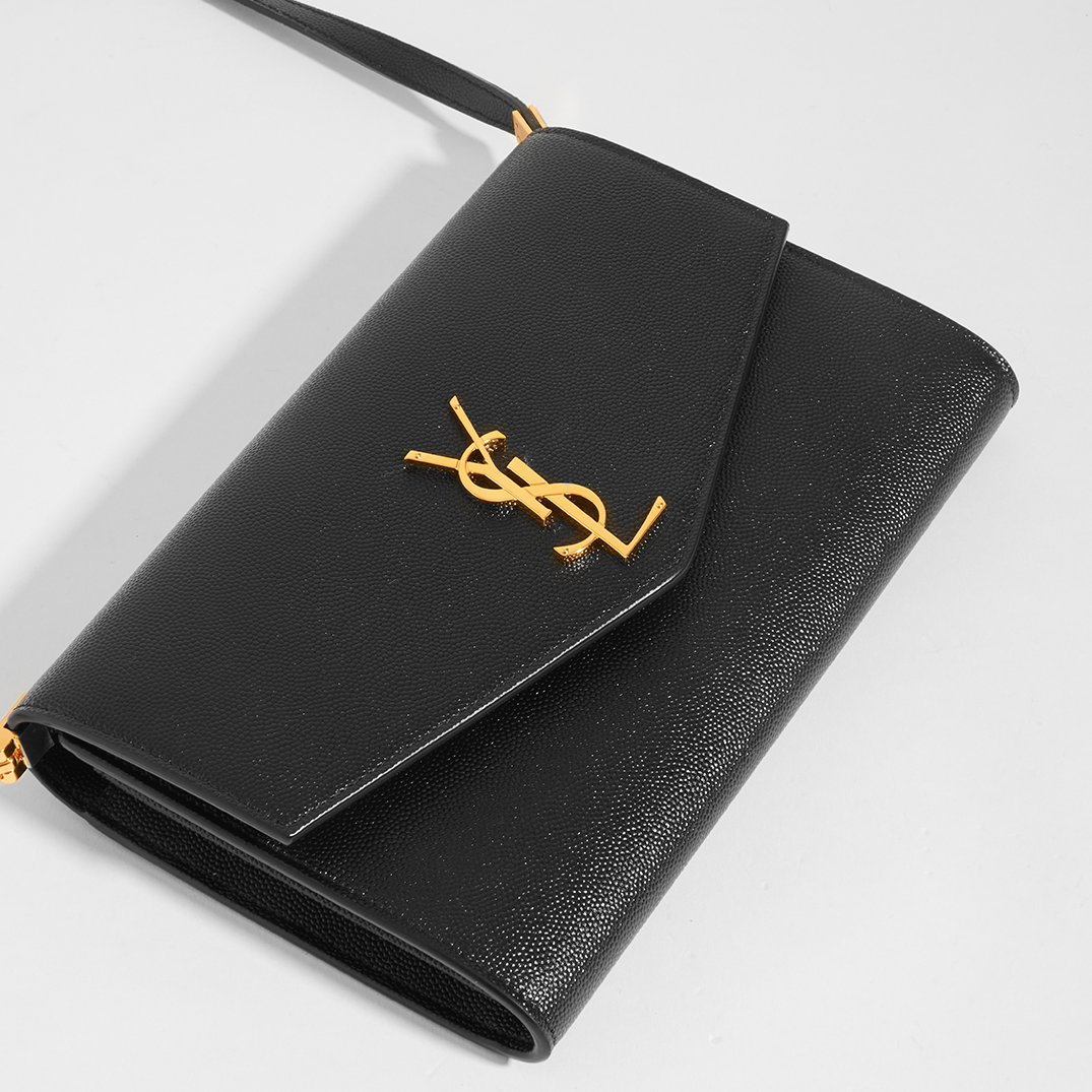SAINT LAURENT Uptown Mini Crossbody in Black COCOON
