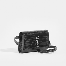 Load image into Gallery viewer, SAINT LAURENT Kate Belt Bag in Croc Embossed Leather