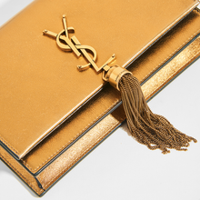 Load image into Gallery viewer, SAINT LAURENT Kate Monogram Metallic Leather Cross-Body Bag