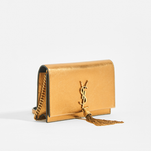Load image into Gallery viewer, SAINT LAURENT Kate Monogram Metallic Leather Cross-Body Bag