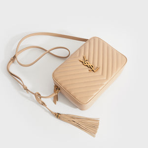 Ysl mini lou dark beige gold