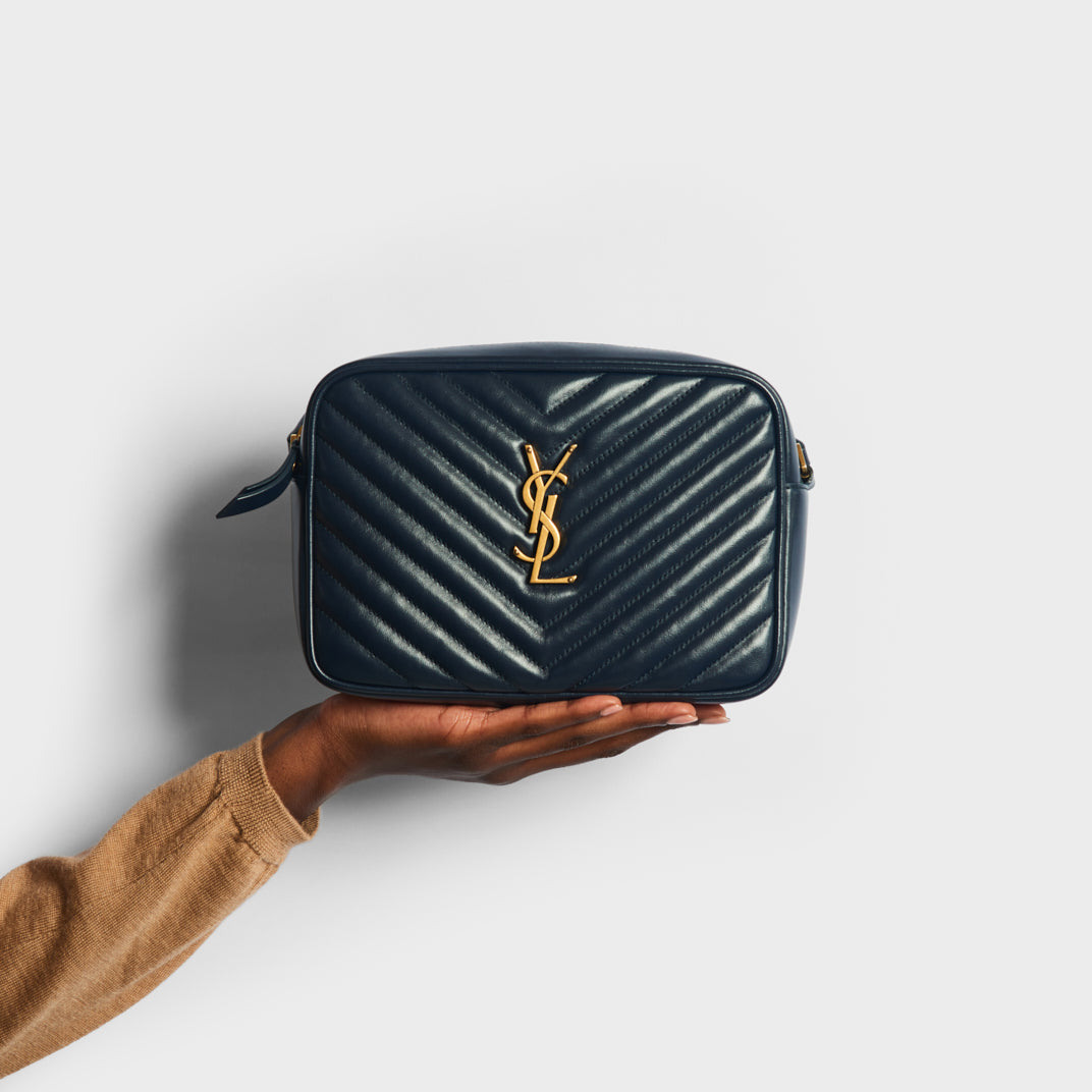 Ysl lou top camera bag navy