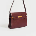 Manhattan Leather Shoulder Bag in Bordeaux