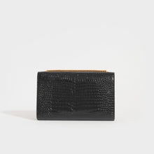 Load image into Gallery viewer, SAINT LAURENT Medium Kate Bag in Black Croc Embossed Leather